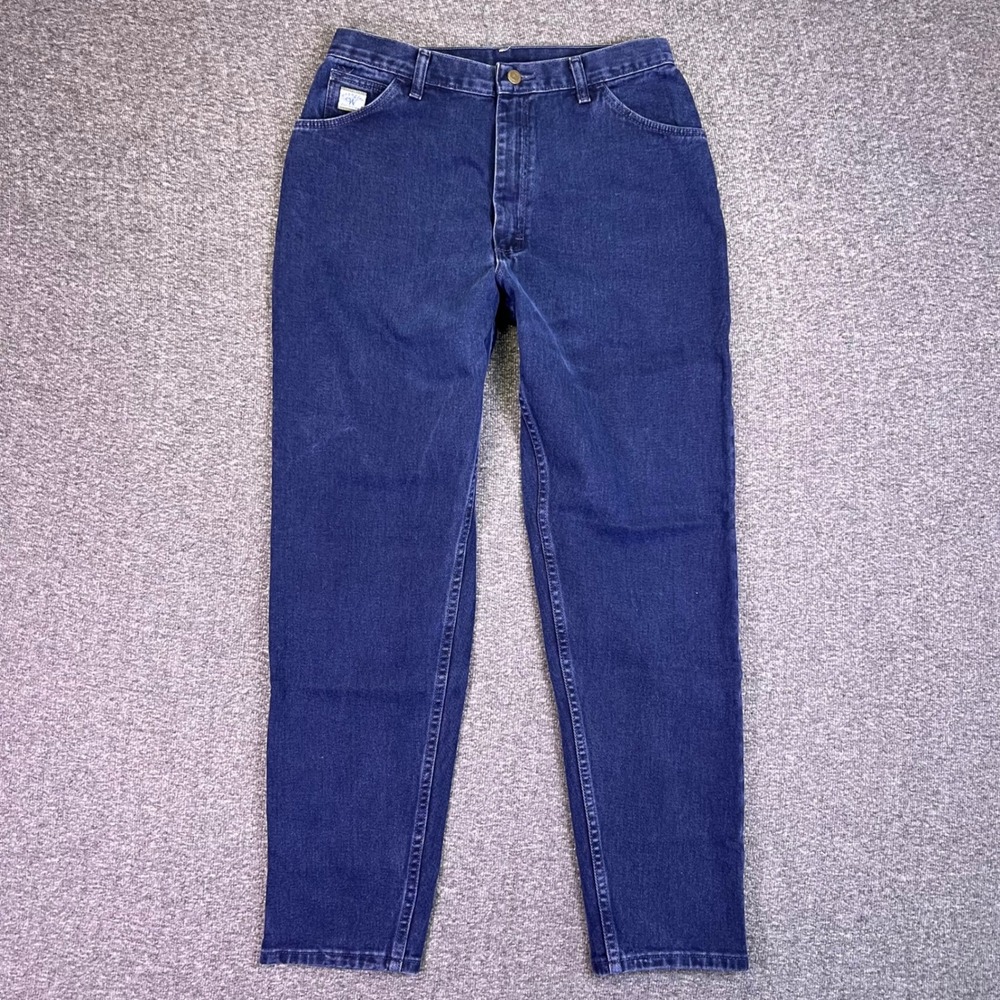 Classic High-Waist Dark Blue Women's Jeans